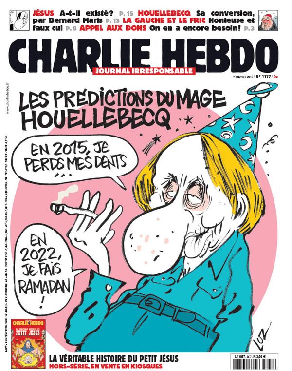 Charlie Hebdo Houellebecq Cover