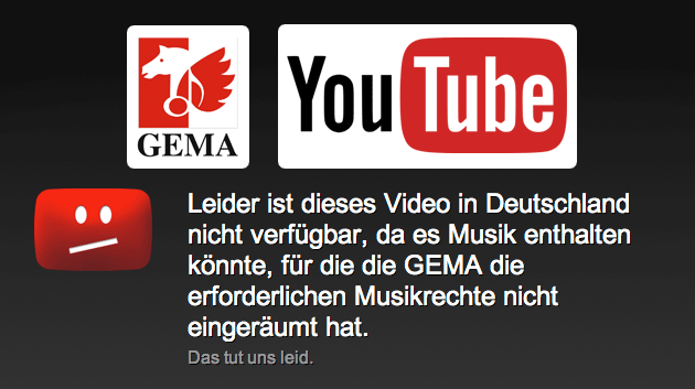 GEMA % YouTube
