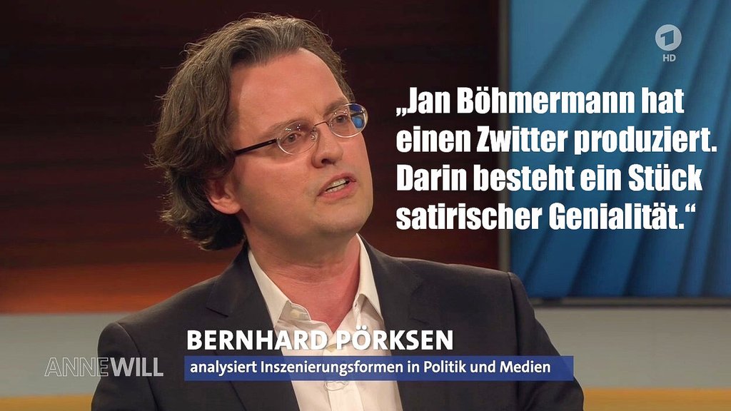 Prof. Bernhard Pörksen: Böhmermann hat einen Zwitter produziert